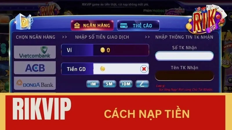 Chỉ dẫn chi tiết cách nạp tiền Rikvip hiệu quả và an toàn Chỉ dẫn chi tiết cách nạp tiền Rikvip hiệu quả và an toàn